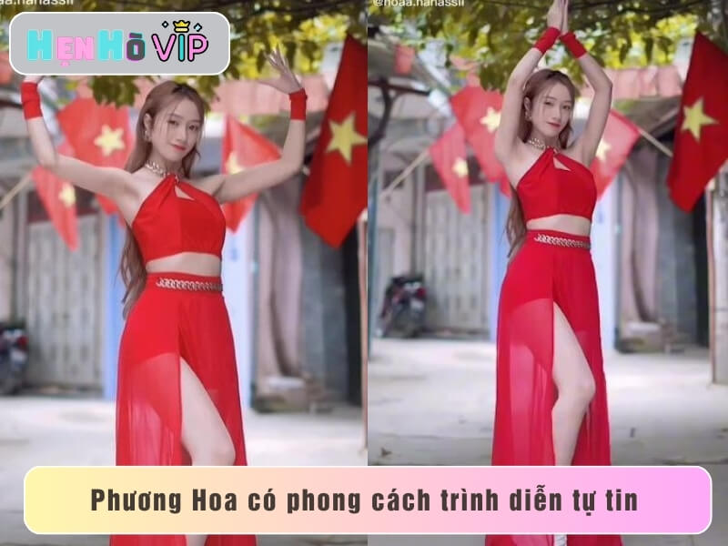 TikTokĐào Lê Phương Hòa có phong cách trình diễn tự tin