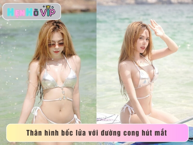Võ Nữ Ngân Hà Mặc Bikini Tại Bãi Biển