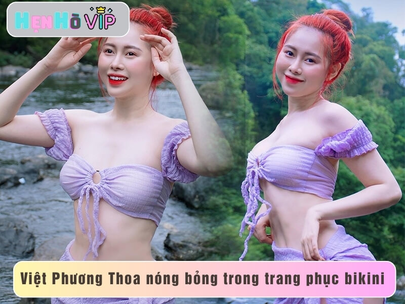 Vẻ đẹp bốc lửa Việt Phương Thoa bikini gây bão mạng