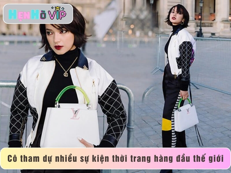 Cô tham dự nhiều sự kiện thời trang hàng đầu thế giới