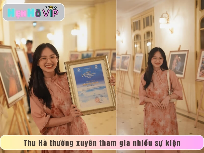 Thu Hà thường xuyên tham gia nhiều sự kiện