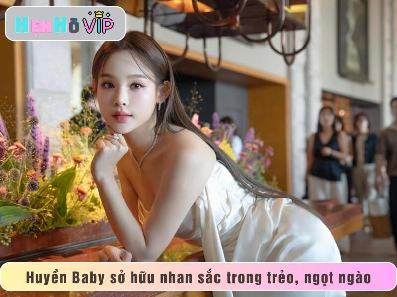 Huyền Baby sở hữu gương mặt trong trẻo, ngọt ngào