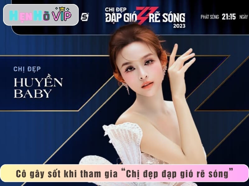 Cô gây sốt khi tham gia “Chị đẹp đạp gió rẽ sóng 2023”