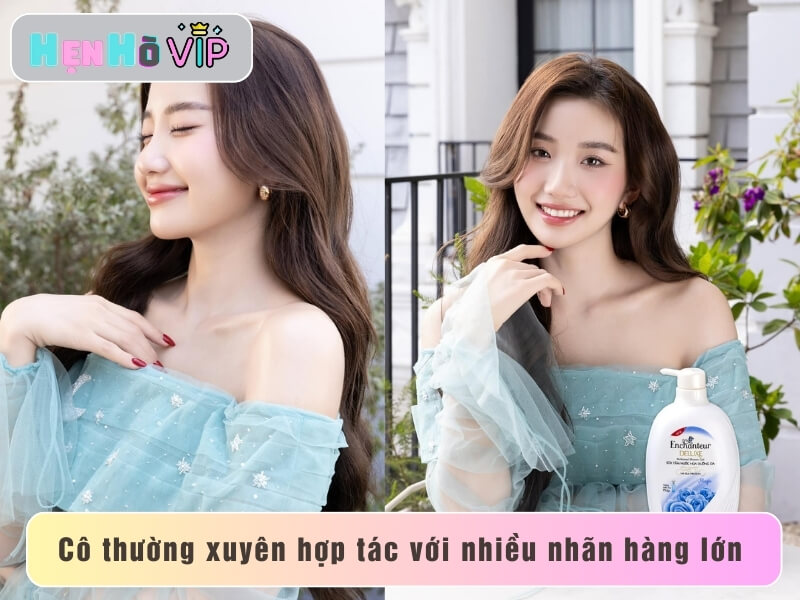 Cô thường xuyên hợp tác với nhiều nhãn hàng lớn