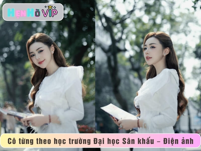 Cô từng theo học trường Đại học Sân khấu – Điện ảnh