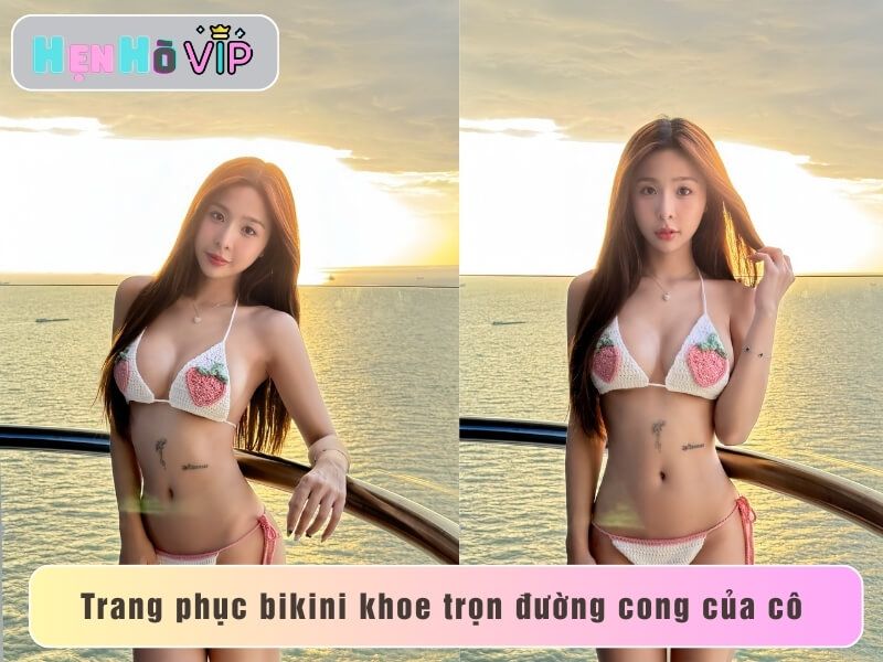 Tammy Phạm bikini trên biển