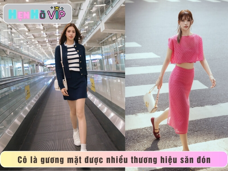 Cô là gương mặt được nhiều thương hiệu săn đón